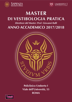 Master Vestibologia Pratica 2017-18 Prof. Ralli