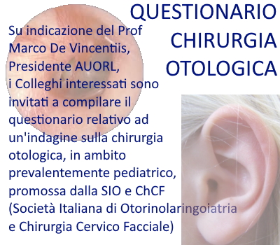 QUESTIONARIO CHIRURGIA OTOLOGICA